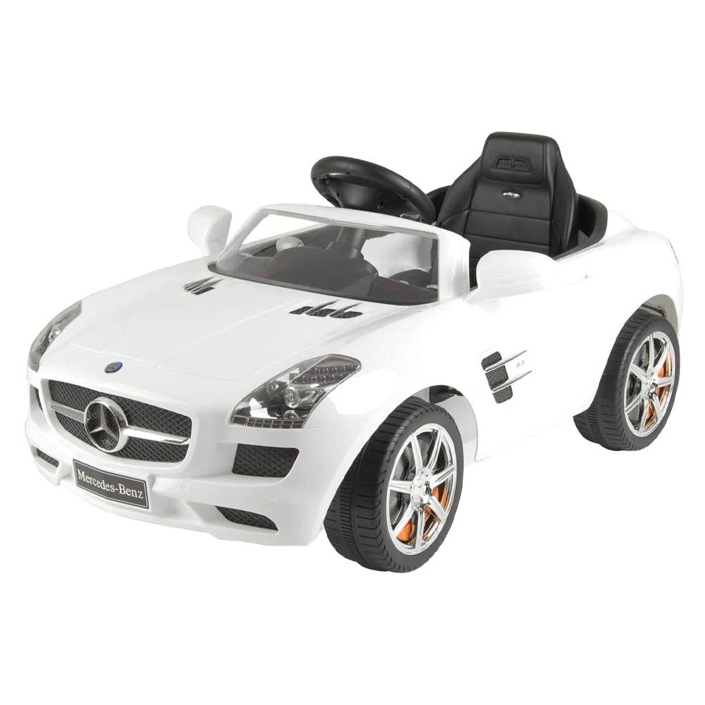 Factual Toys - 6V Mercedes Benz Sls Ride-On Car - White 