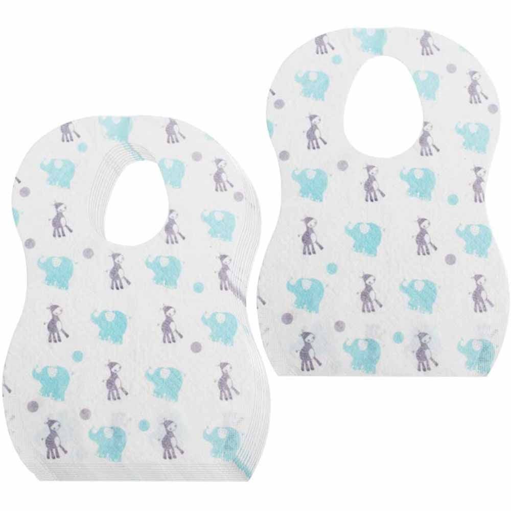 Purple Parrot - Disposable Bibs Pack of 10 - Assorted