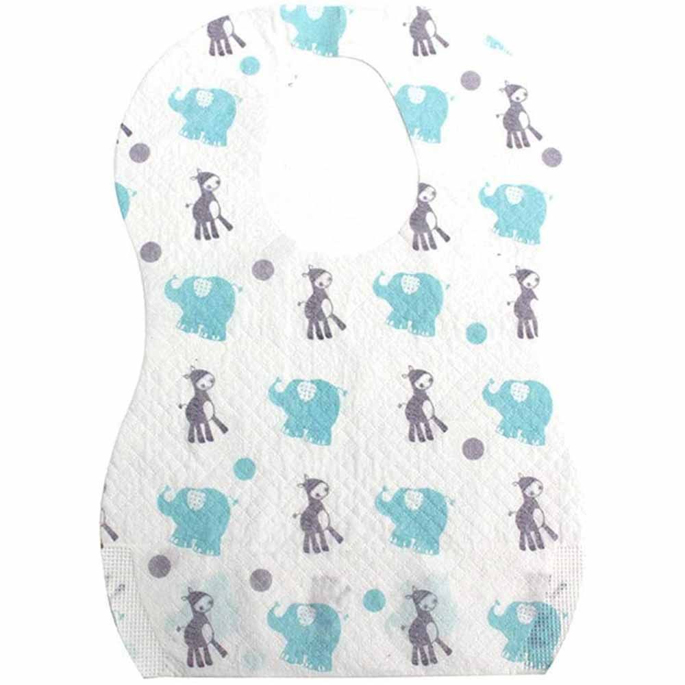 Purple Parrot - Disposable Bibs Pack of 10 - Assorted