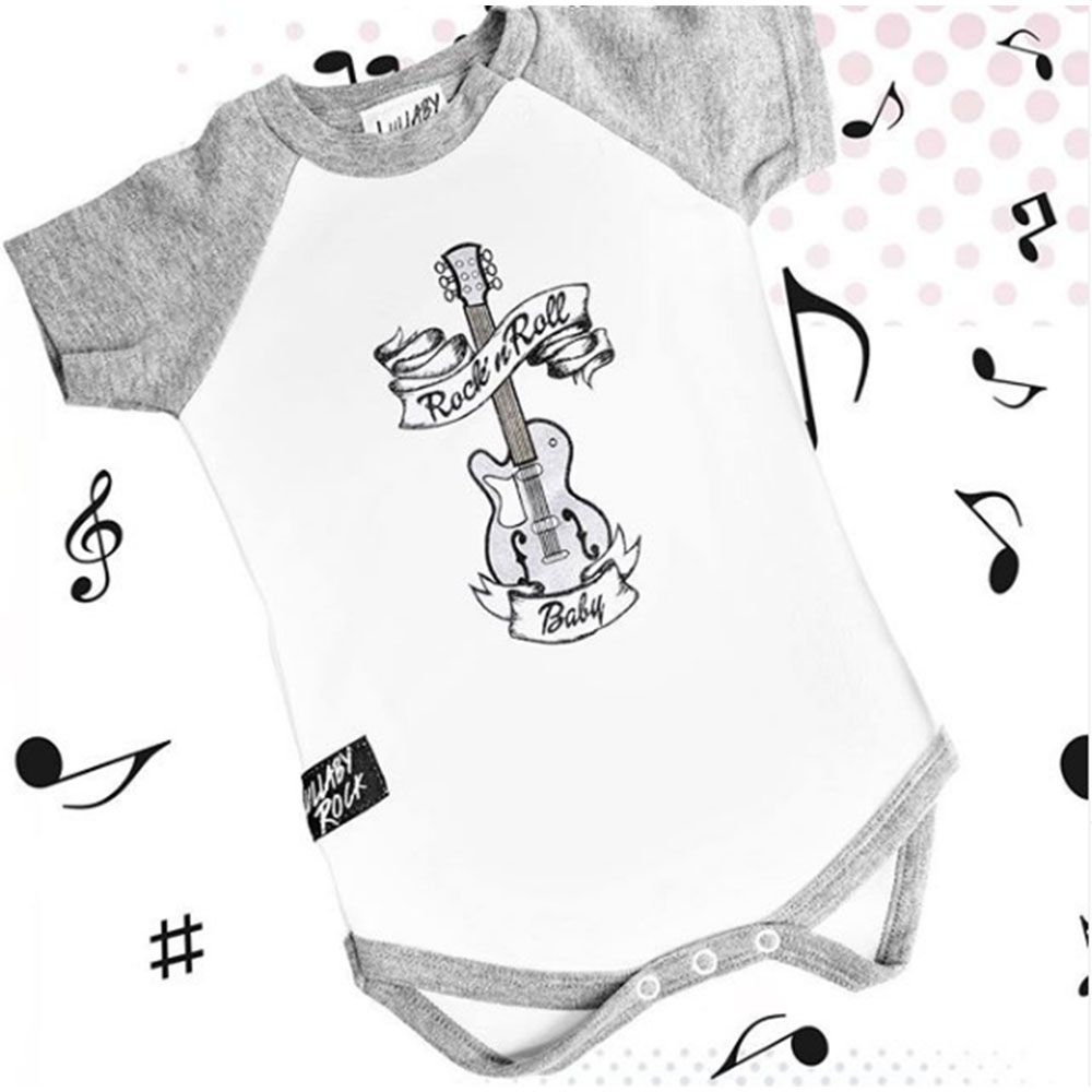 Lullaby Rock - Rock & Roll Bodysuit - Grey