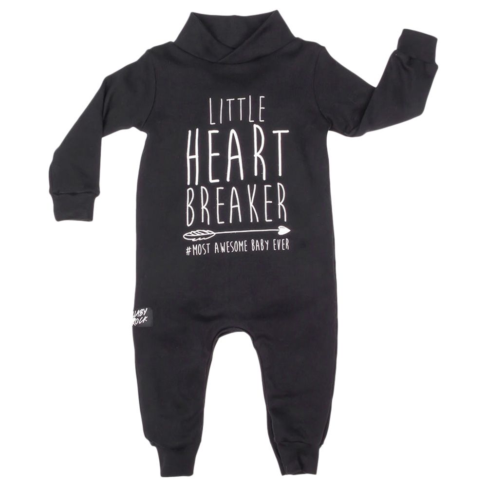 Lullaby Rock - Little Heart Breaker Romper - Black