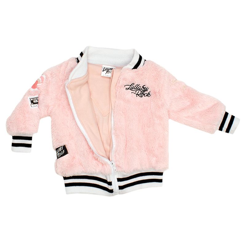 Lullaby Rock - Rockstar Faux Fur Glam Jacket - Pink