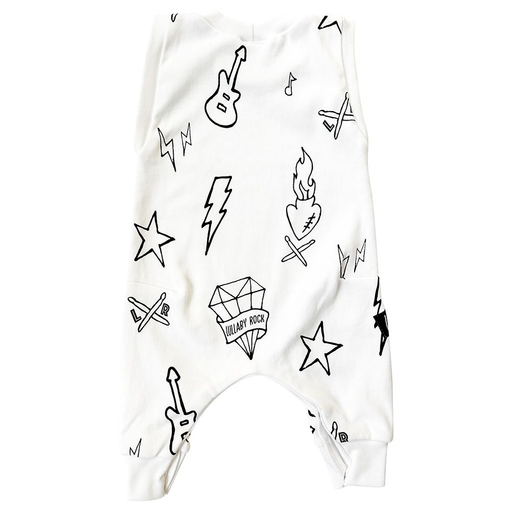 Lullaby Rock - The White Tattoo Romper