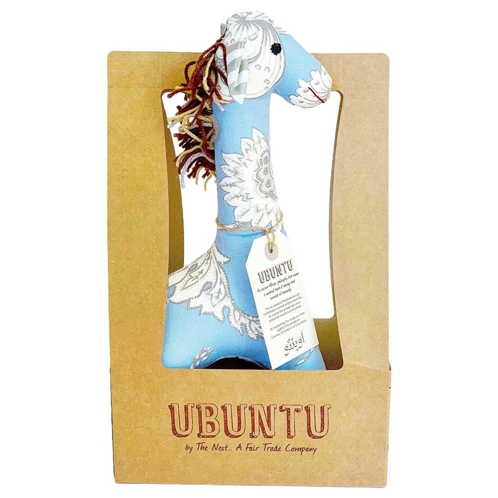 Ubuntu - Shabby Chic Giraffe - Blue