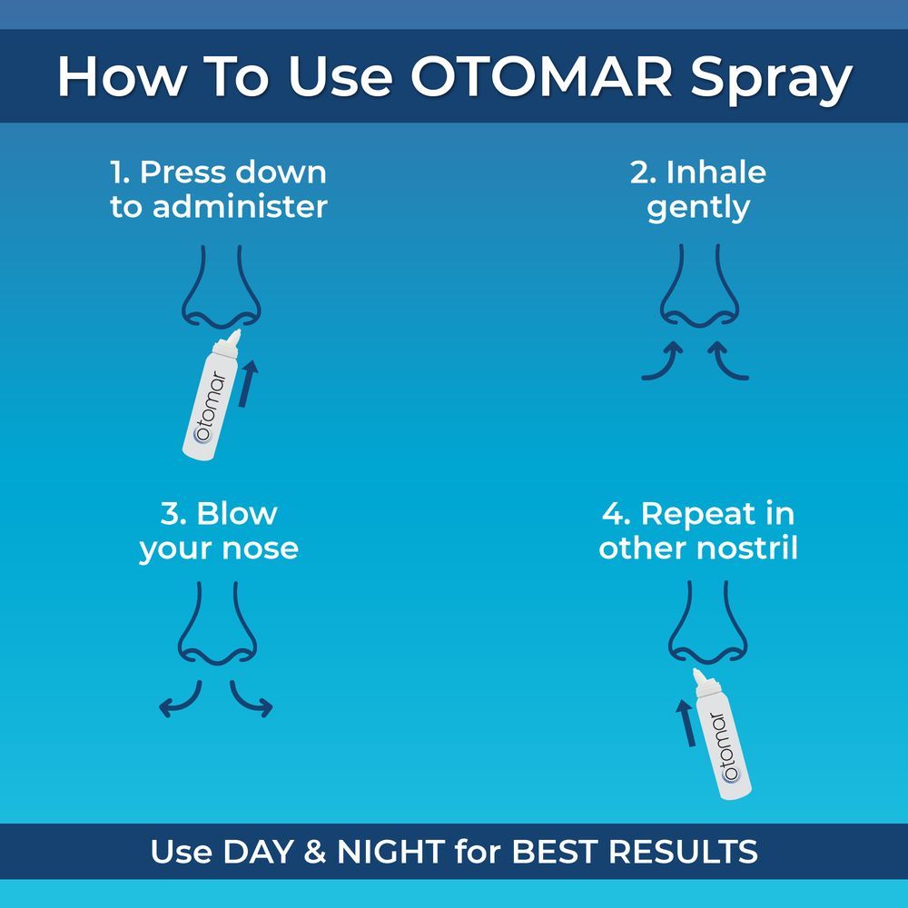 Otomar - Kids Pocket-Size Nasal Saline Spray 50ml - 2pcs