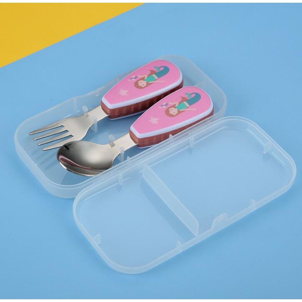 Rainbow Skool - Kids Spoon And Fork Set Mermaid