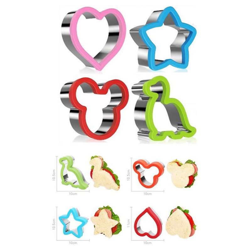 Rainbow Skool - Sandwich Cutters - 4pcs (Exclusive)