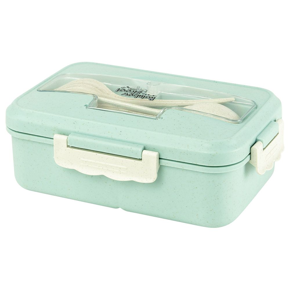 Rainbow Skool - 4 Compartment Lunchbox With Cutlery 1000ml - Blue (Exclusive)