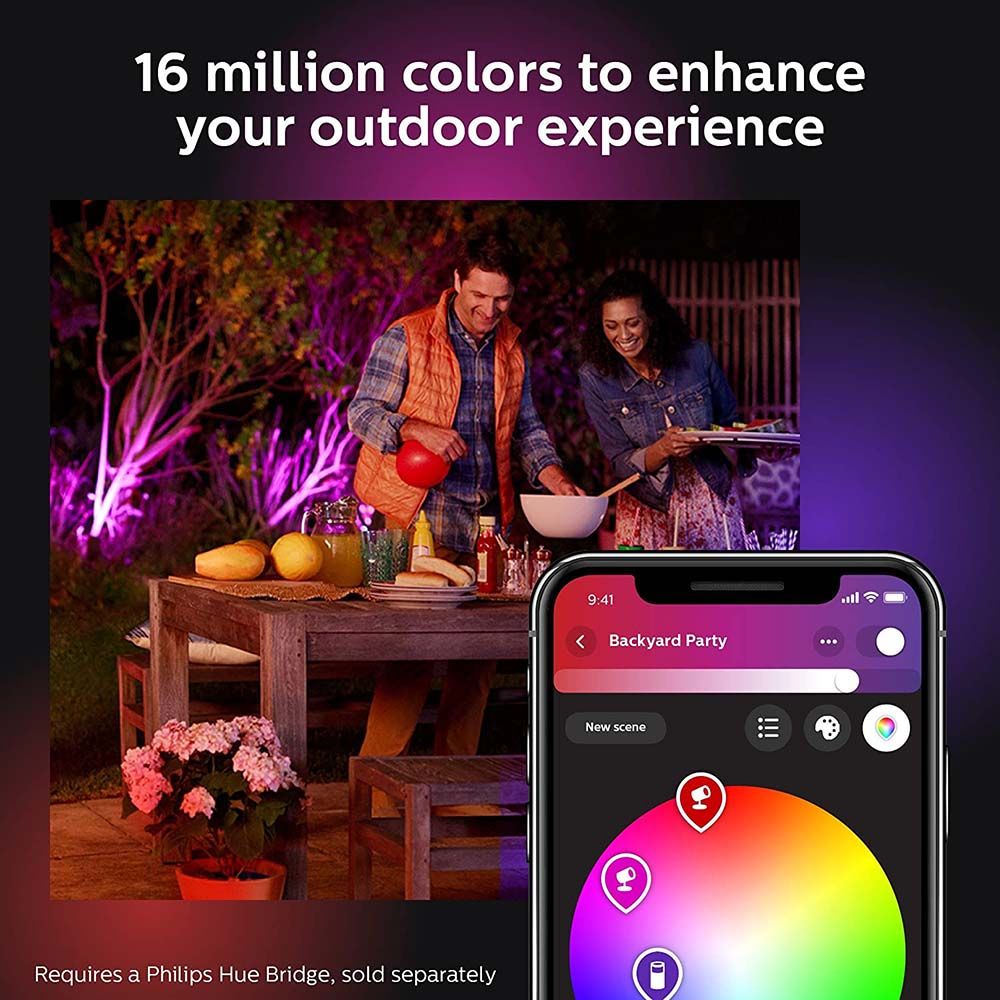 Philips Hue - Spot Lily Base Kit - Black