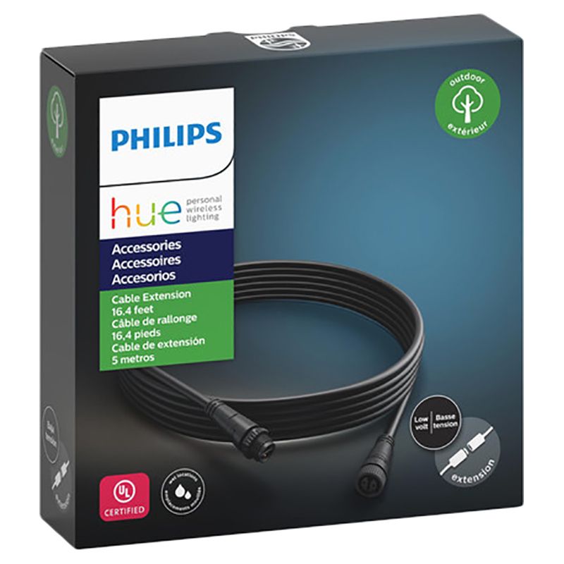 Philips Hue - Outdoor Extension Cable - 5M - Black