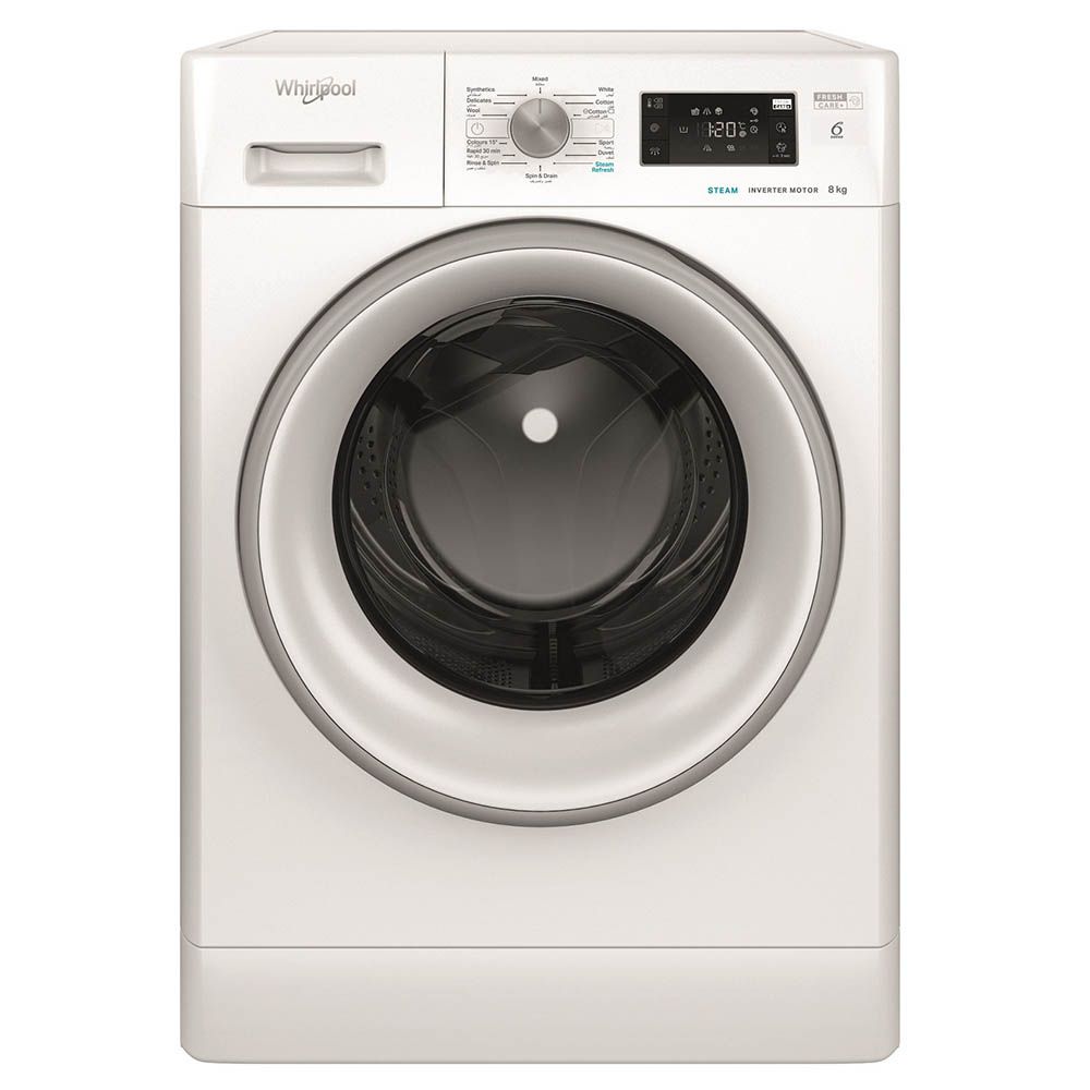 Whirlpool - Freestanding Washing Machine 8kg - White