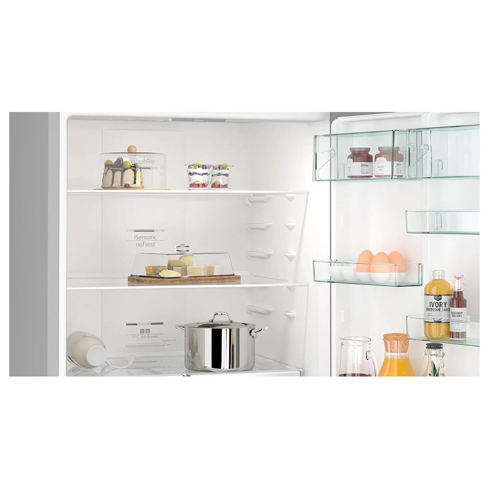 Siemens - IQ300 Inox-Look Fridge With Freezer - 186x70cm