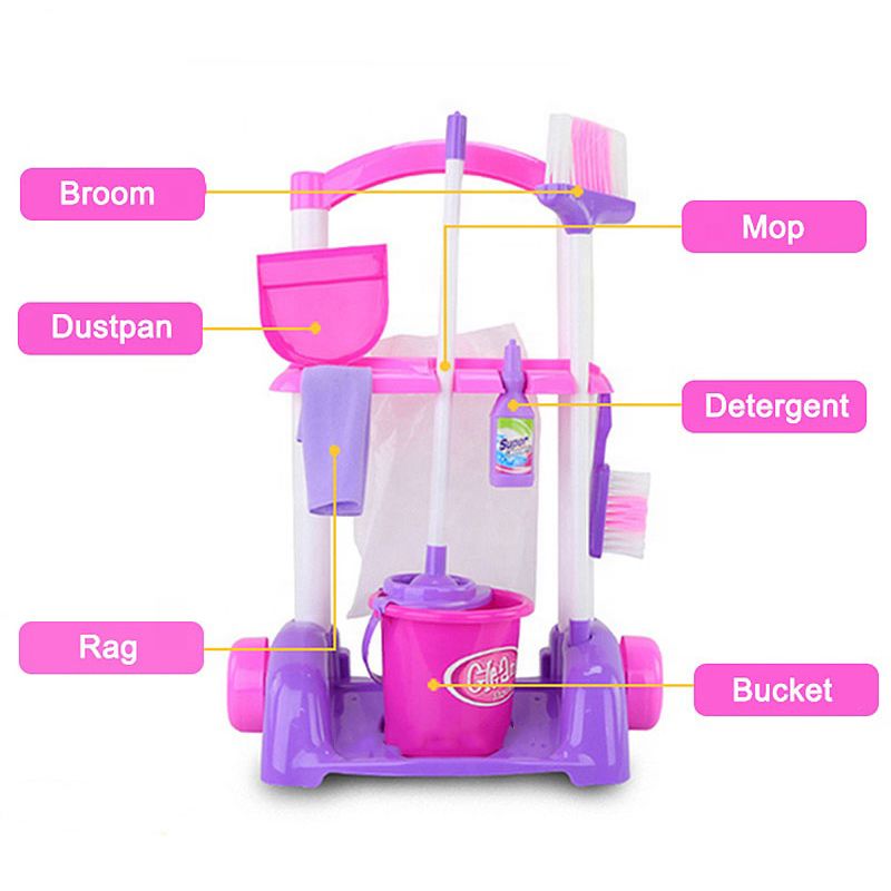 Little Angel - Kids Cleaning Helper Pretendplay Set - Multi_2y