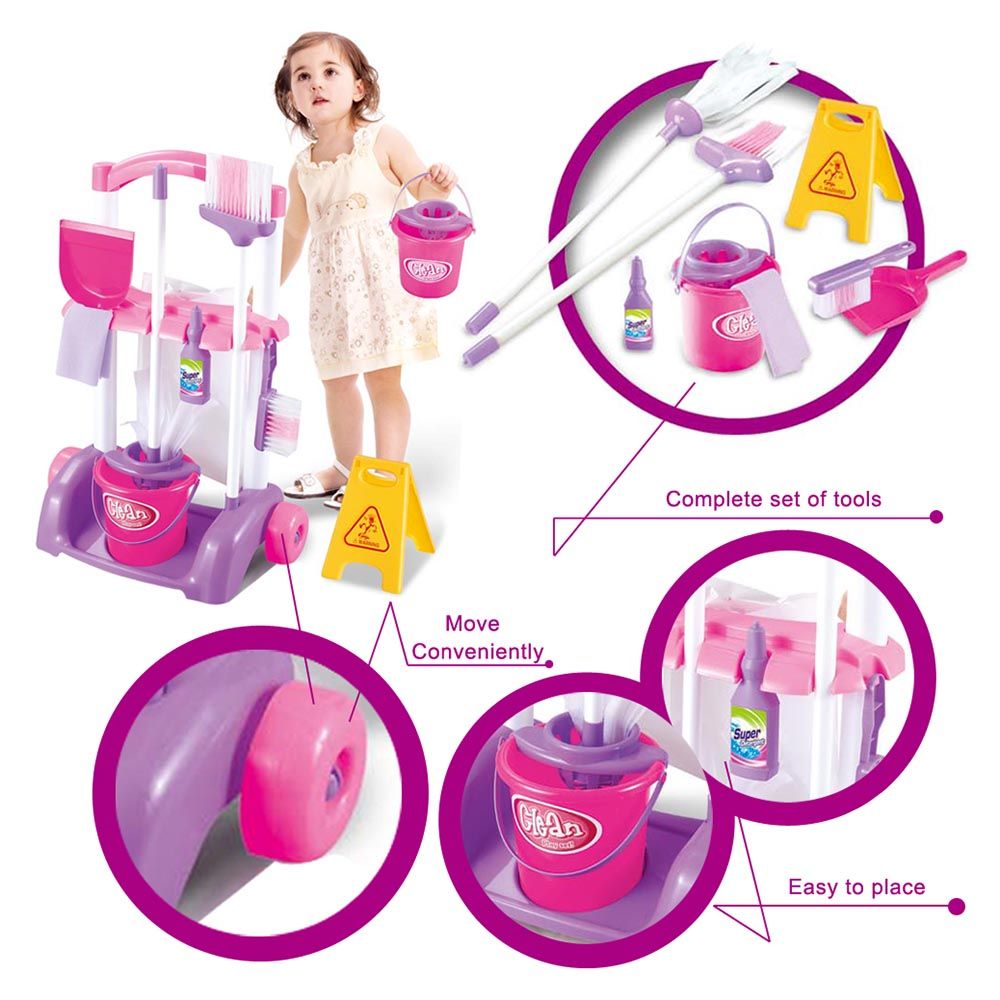 Little Angel - Kids Cleaning Helper Pretendplay Set - Multi_2y