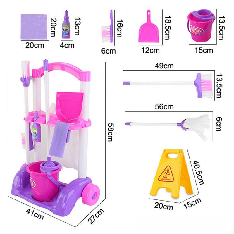 Little Angel - Kids Cleaning Helper Pretendplay Set - Multi_2y