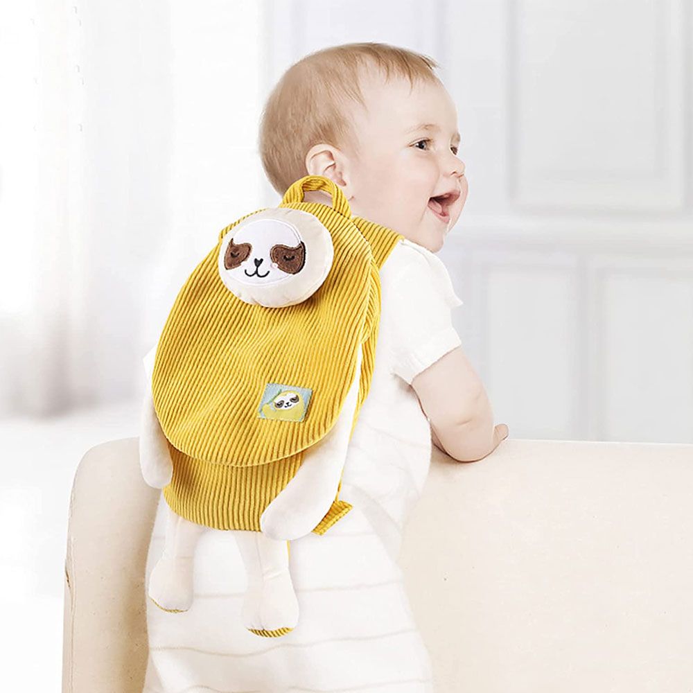 Little Angel - Kids Sloth Cute Backpack Bag For Toddlers - Yellow