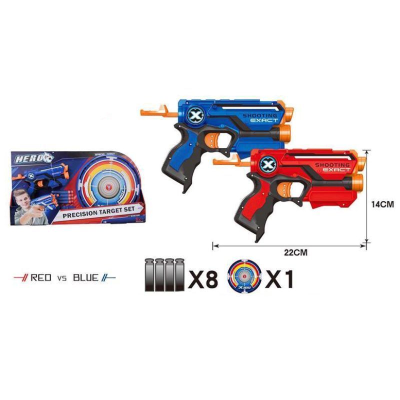 Hero - Kids Gun Shooting Game Toys For Boy Girl 4+ Year- Blue