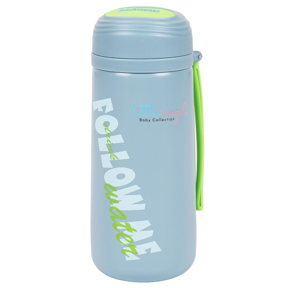 Little Angel - Kids Steel Water Bottle - 400ml - Blue/Green