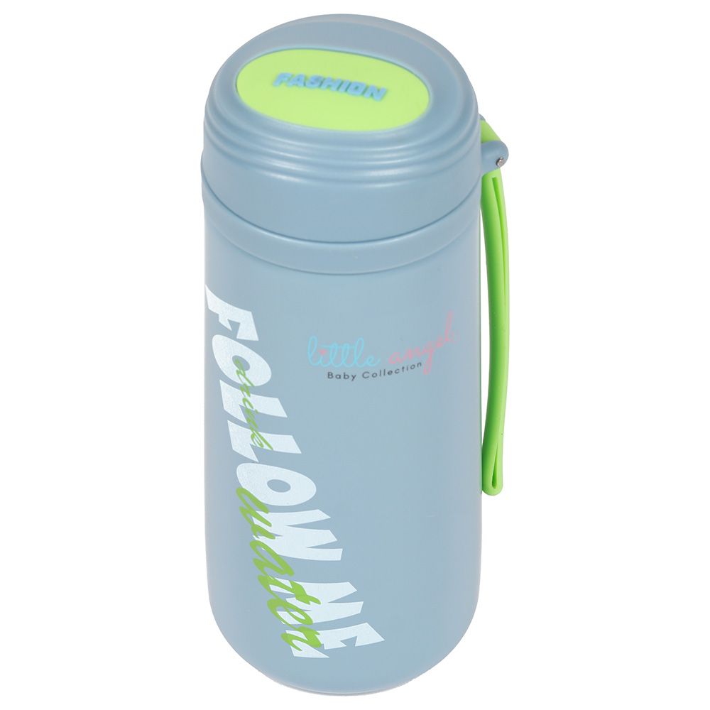 Little Angel - Kids Steel Water Bottle - 400ml - Blue/Green