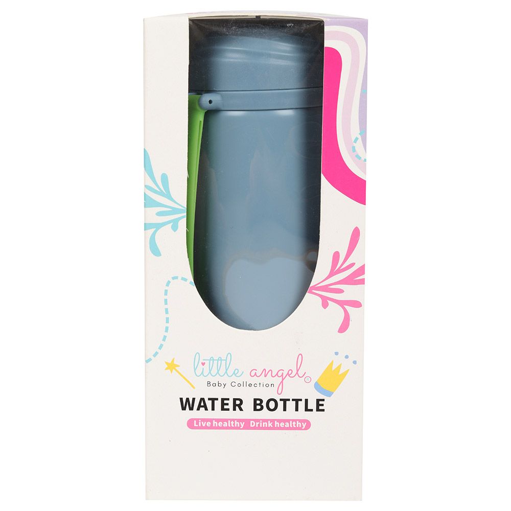 Little Angel - Kids Steel Water Bottle - 400ml - Blue/Green