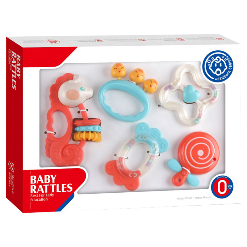 Huanger Baby Rattle Sensory Teether 5 Pcs for 3 Months Buy at Best Price from Mumzworld