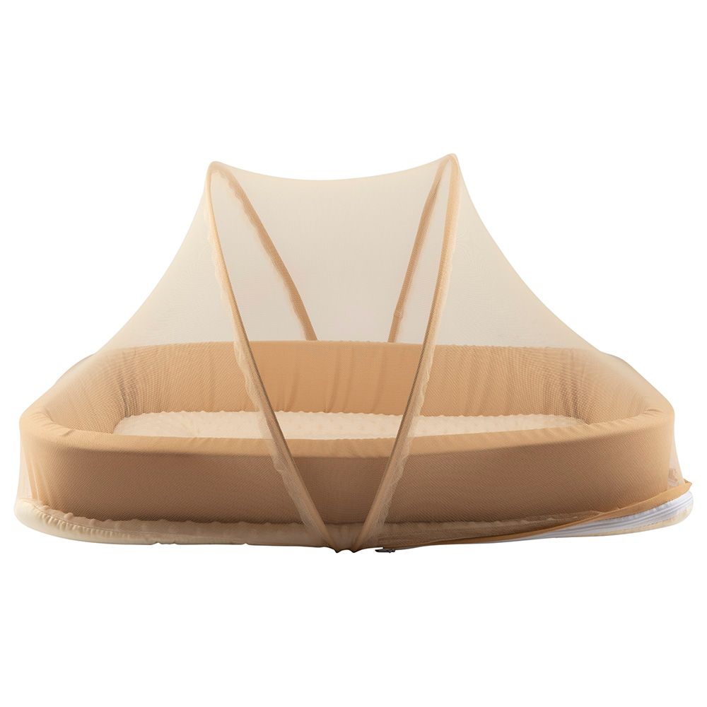 Little Angel - Baby Bed With Comfy Paddings - Brown