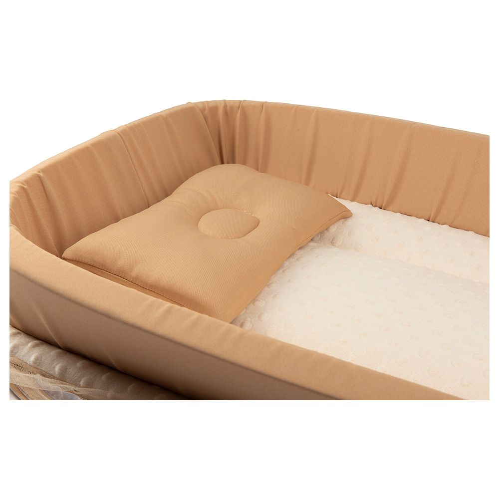 Little Angel - Baby Bed With Comfy Paddings - Brown