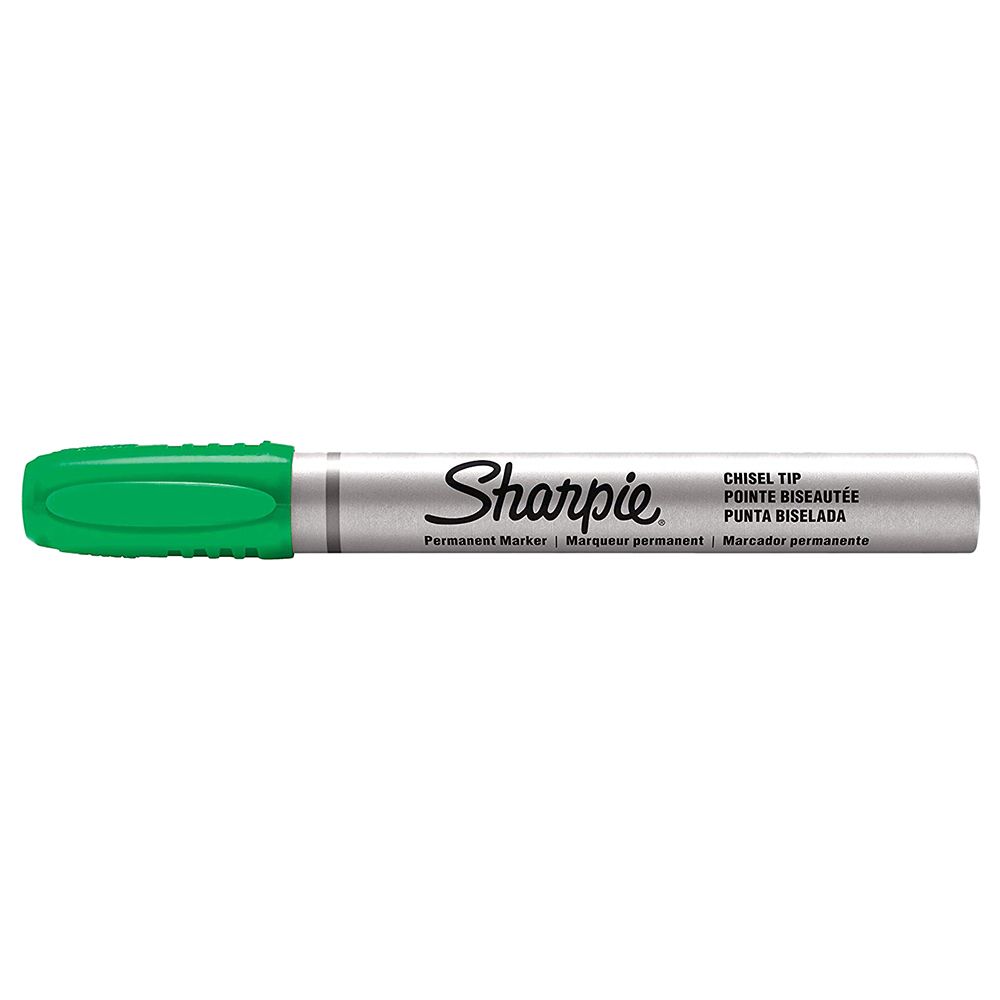 Sharpie Permanent Marker Small Chisel Tip Green