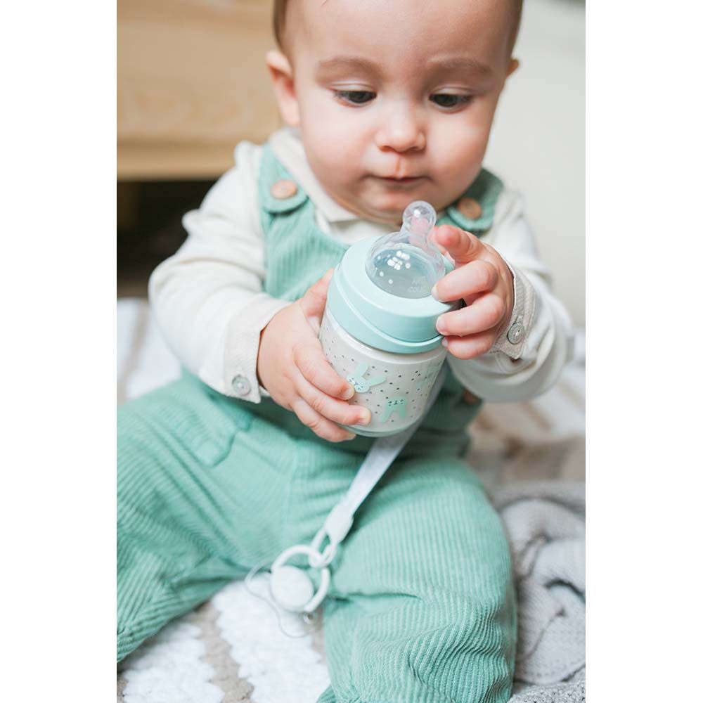 Suavinex - Soother Clip With Ribbon - Hygge Green