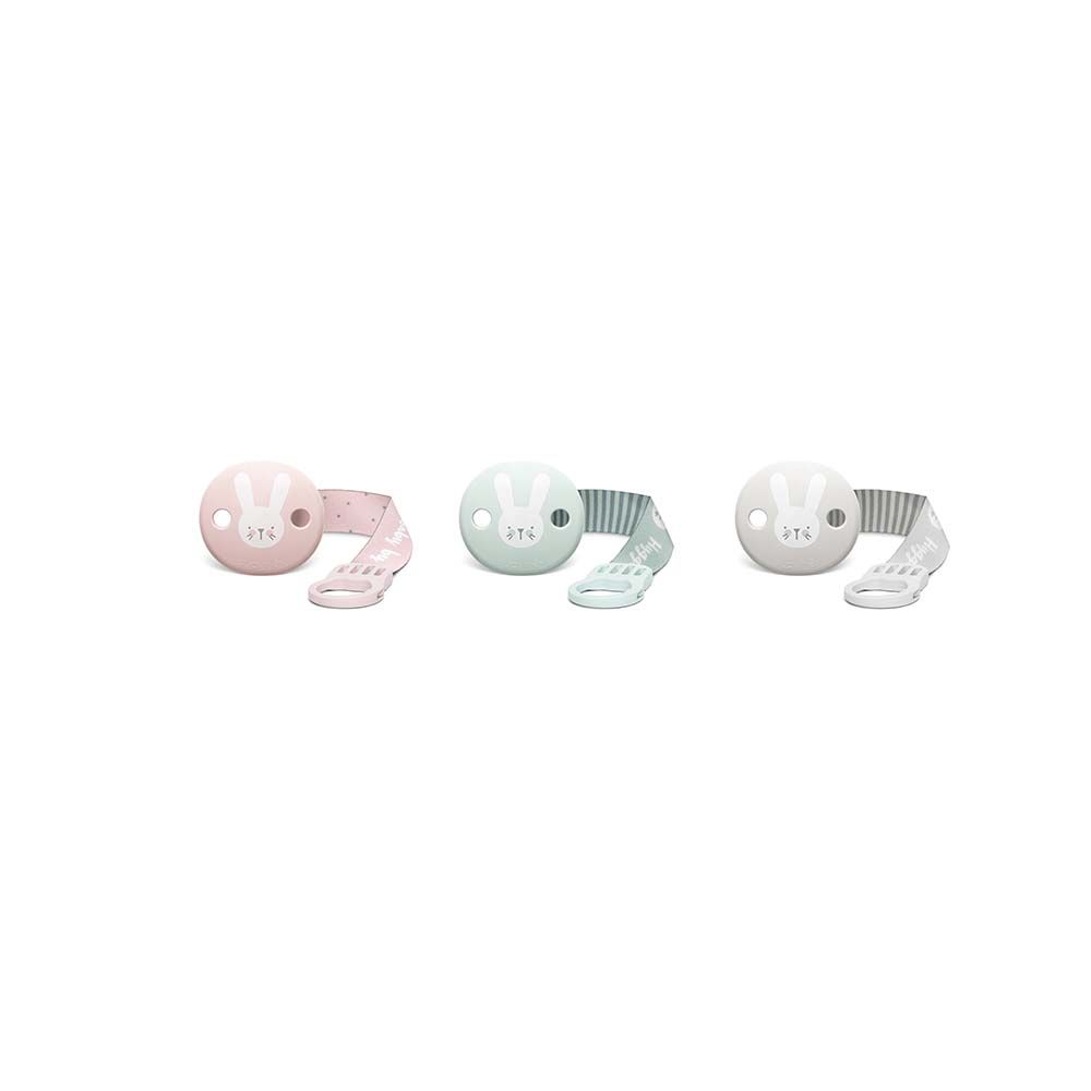 Suavinex - Soother Clip With Ribbon - Hygge Pink