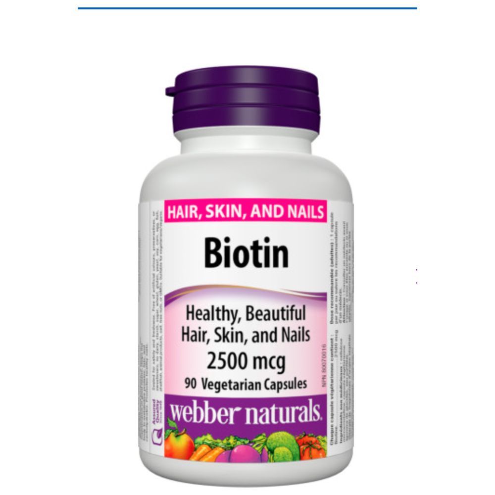 Webber Naturals - Biotin 2500Mcg Capsules - 90's