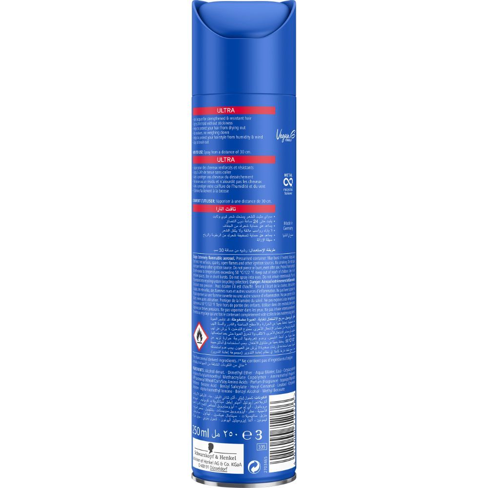 Taft - Hair Spray Ultra Strong 250ml