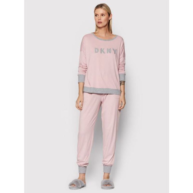 Klynn - Dkny - Top & Jogger Sleep Set - Blush