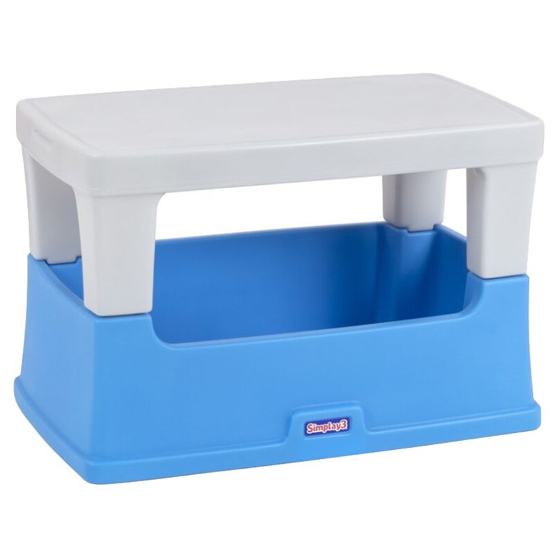 Simplay3 - Play Around Toy Box Table - Grey/Blue