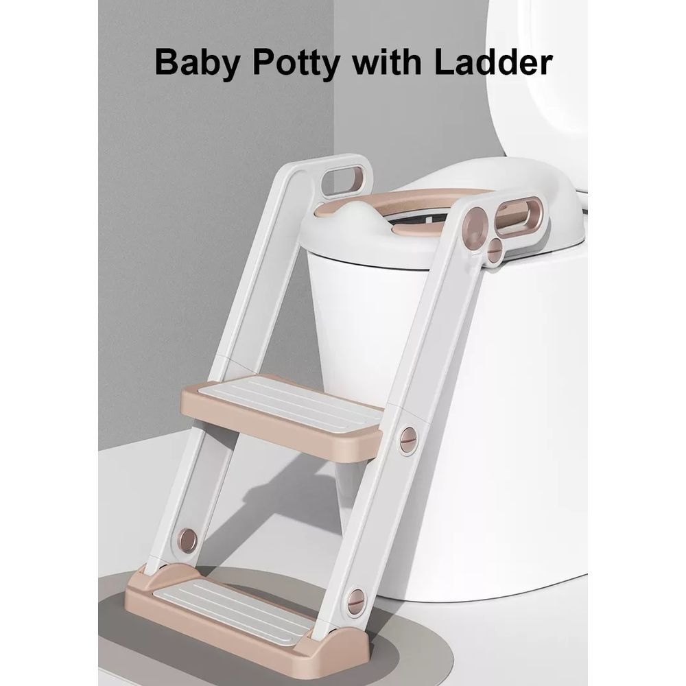 Mini Panda - Lav Potty Training Toilet Seat W/ Step Stool - Copper