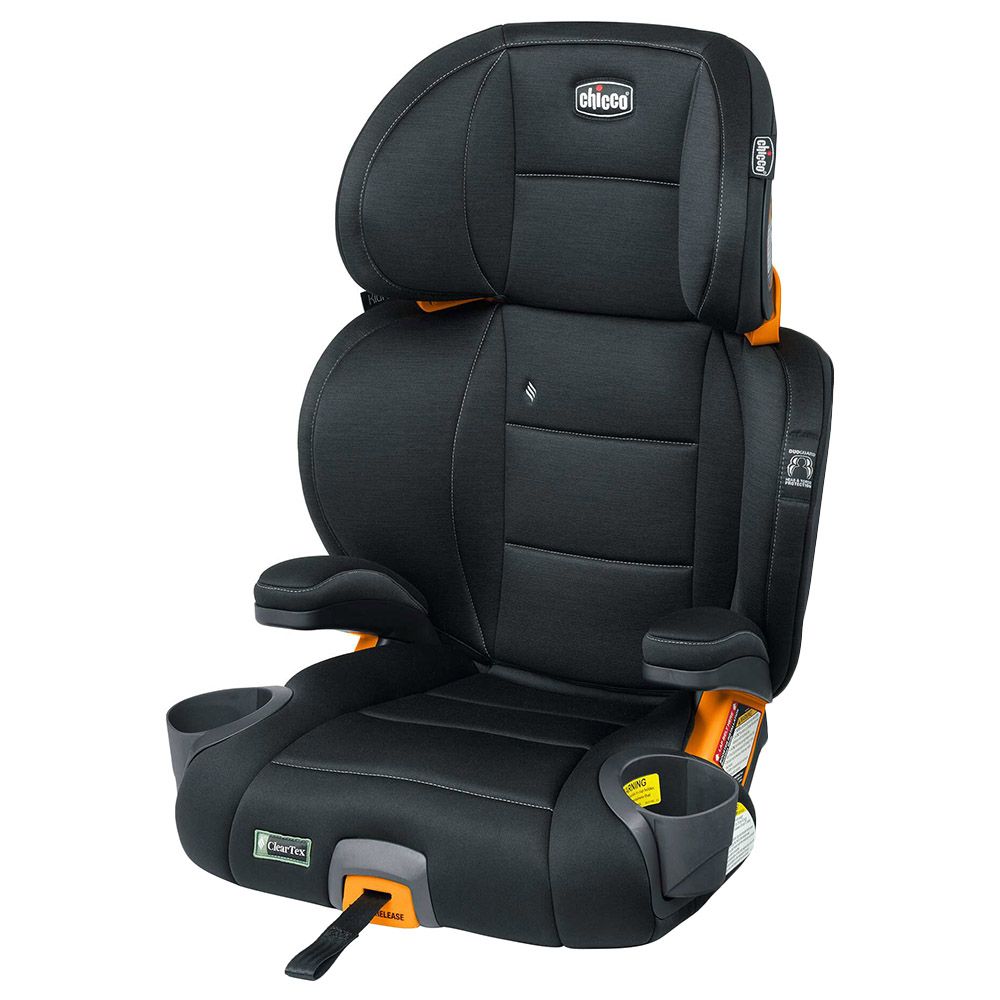 Chicco - KidFit 2-in-1 Belt - Positioning Booster Car Seat with IsoFix System - Obsidian