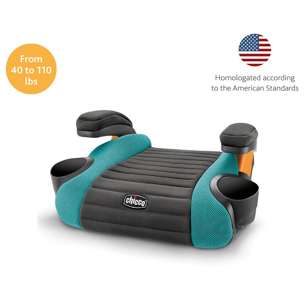 Chicco - GoFit Backless Kids Booster Car Seat 4-10y Raindrop