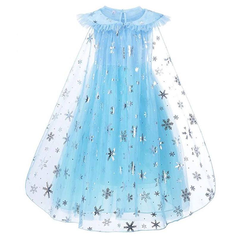 Brain Giggles - Princess Elsa Costume For Girls - Blue