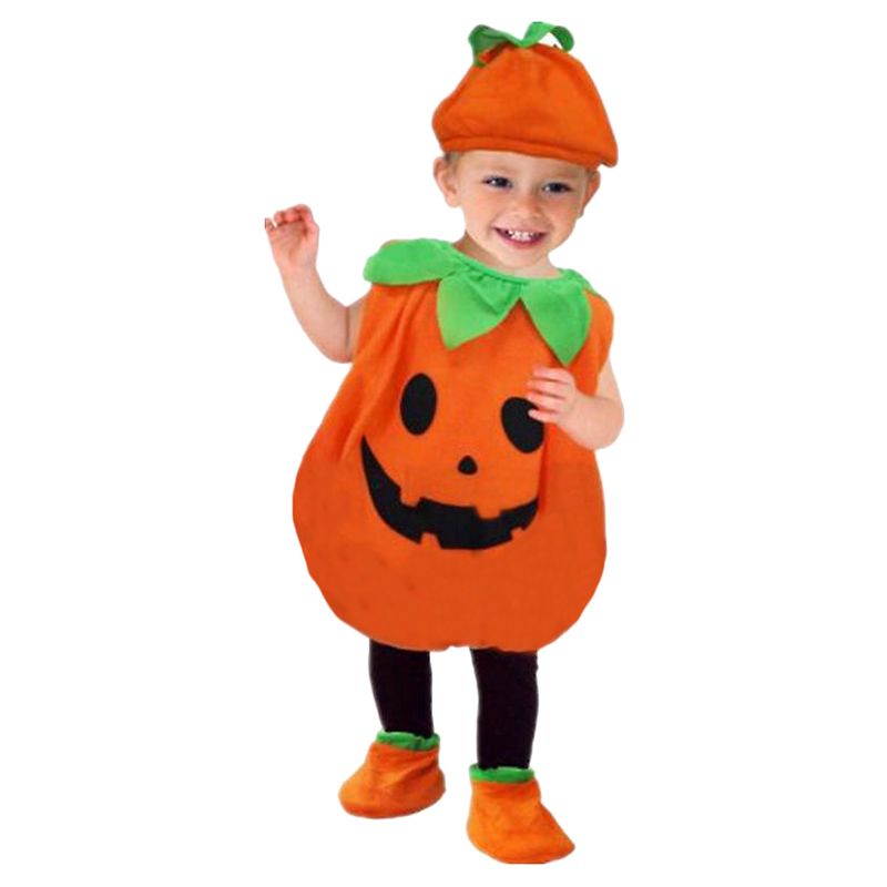 Brain Giggles - Pumpkin Costume Set for Halloween - Orange