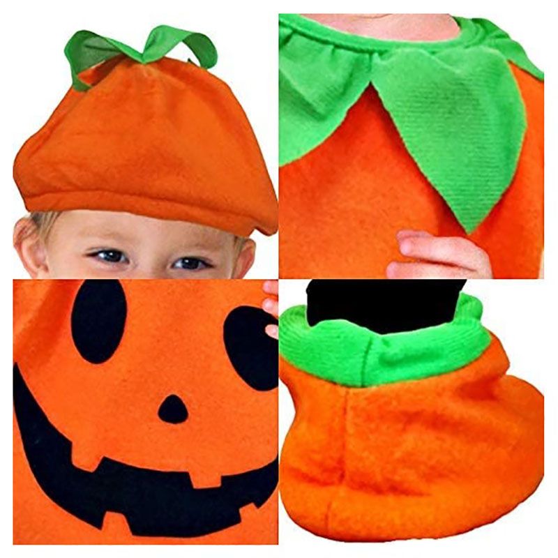 Brain Giggles - Pumpkin Costume Set for Halloween - Orange