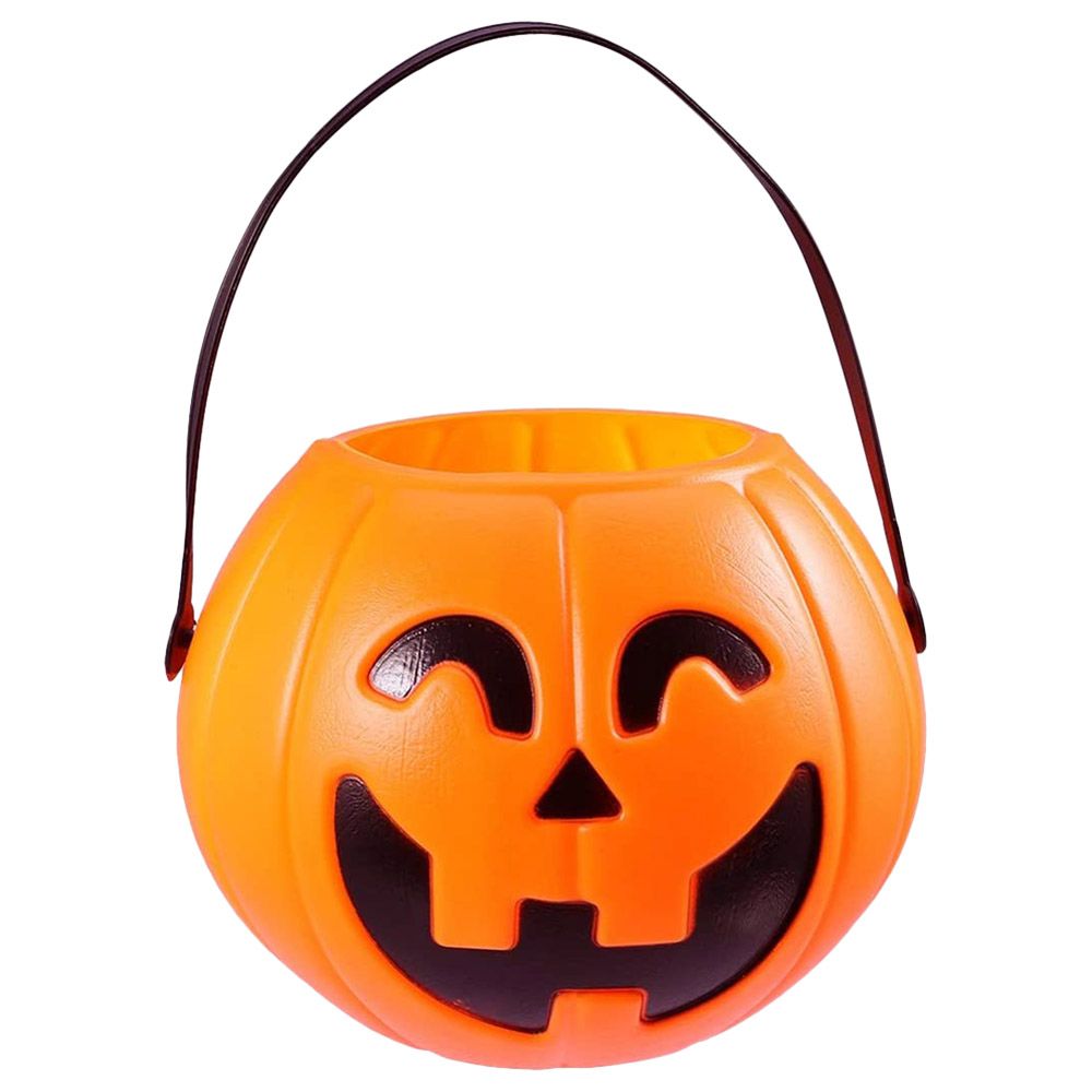 Brain Giggles - Halloween Pumpkin Lantern Candy Bucket - L - 17cm