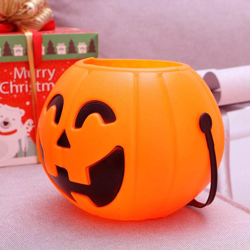 Brain Giggles - Halloween Pumpkin Lantern Candy Bucket - L - 17cm