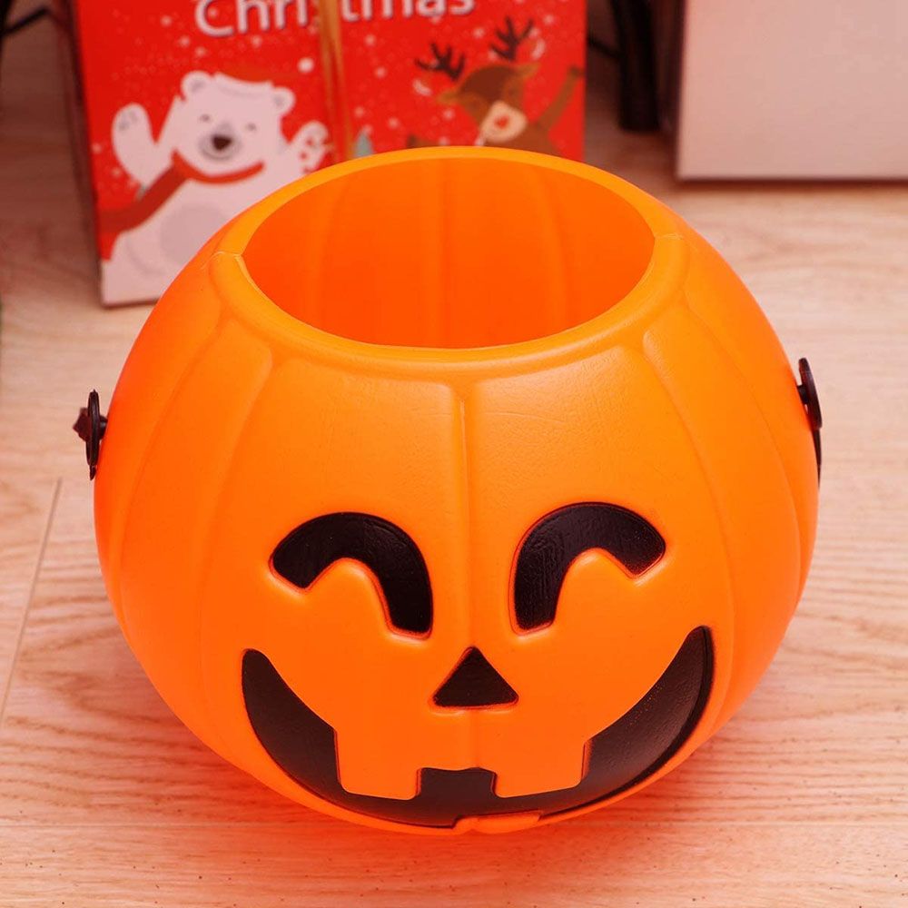 Brain Giggles - Halloween Pumpkin Lantern Candy Bucket - L - 17cm