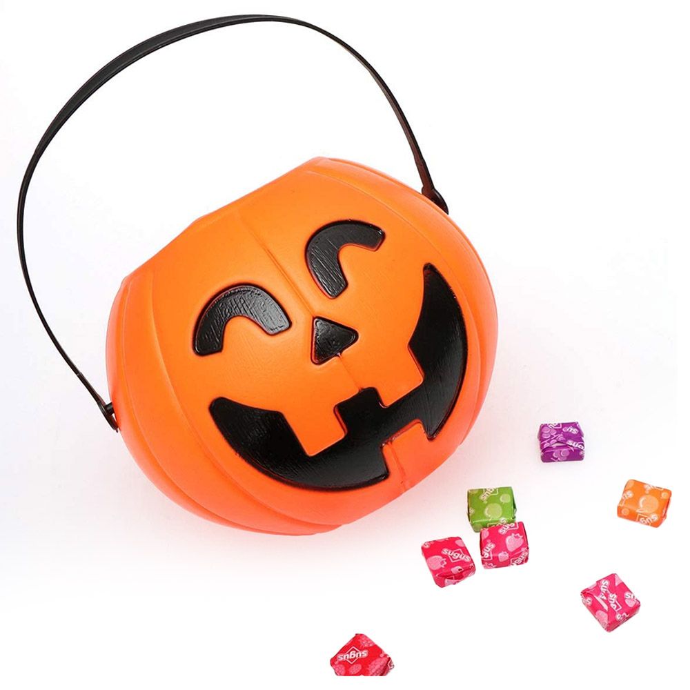 Brain Giggles - Halloween Pumpkin Lantern Candy Bucket - L - 17cm