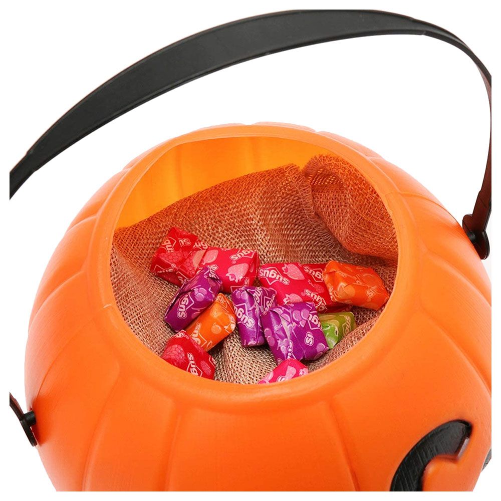 Brain Giggles - Halloween Pumpkin Lantern Candy Bucket - L - 17cm