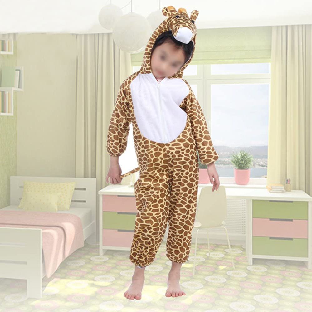 Brain Giggles - Giraffe Animal Costume For Kids - Yellow