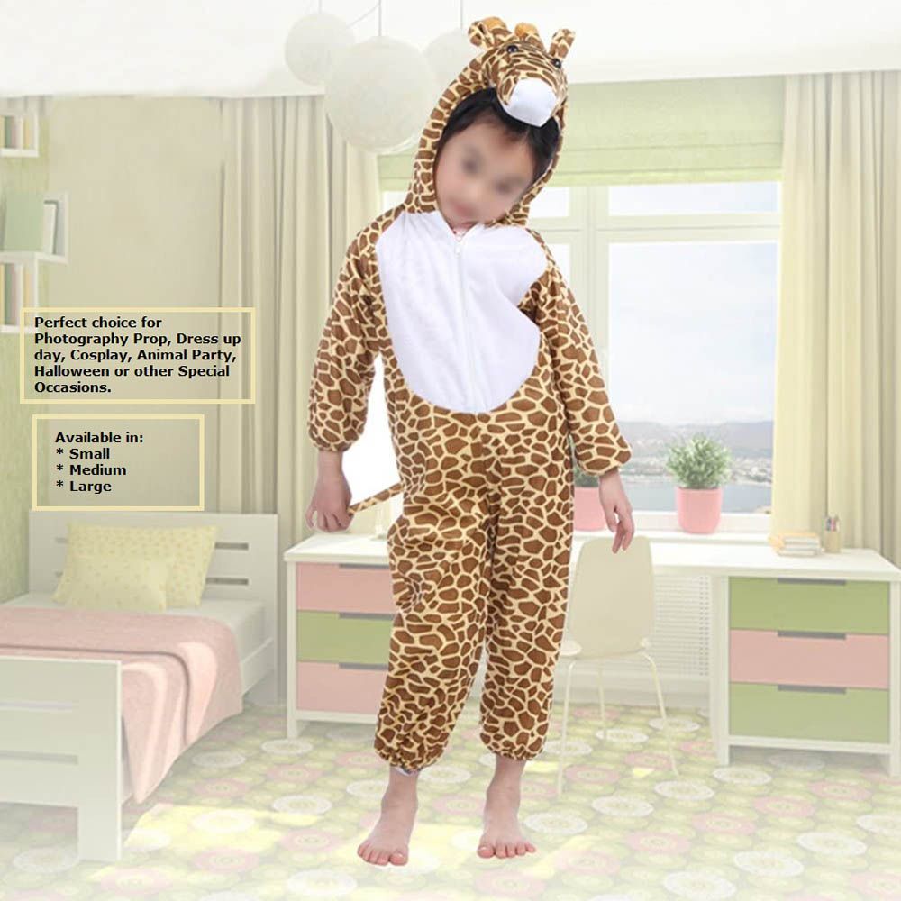 Brain Giggles - Giraffe Animal Costume For Kids - Yellow