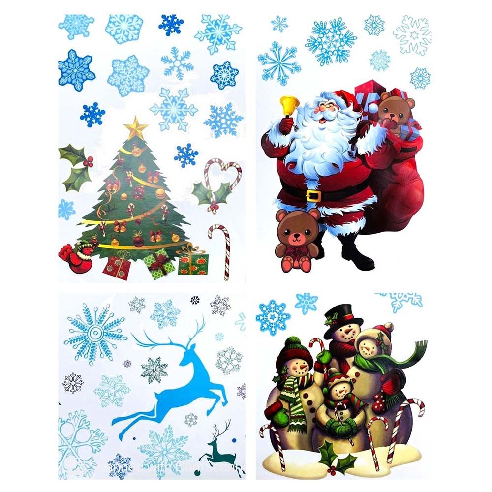 Brain Giggles 4 Sheet Christmas Window Decals