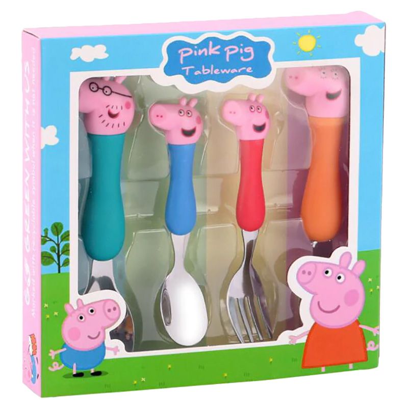 Brain Giggles Peppa Pig Kids Cutlery 4pc-Set