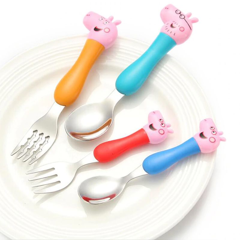 Brain Giggles Peppa Pig Kids Cutlery 4pc-Set